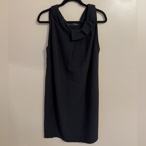 Porto‎ San Francisco Black Textured Shift Dress Sleeveless Size Medium Lagenlook